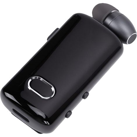 Casque Bluetooth Rétractable à Clipser, écouteur sans Fil Antibruit avec Affichage Numérique, 200 Heures en Veille, Appels Professionnels Clairs pour Le Bureau de Conduite (Gray) (1/5)