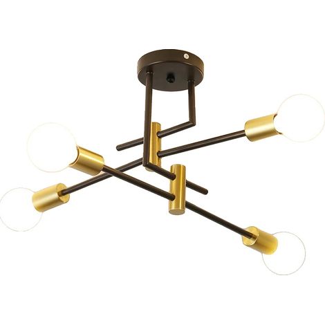 Plafonnier, design à 4 lumières, économie d'énergie, M (1/5)