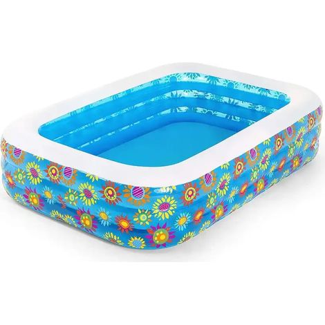 Bestway Piscina Gonfiabile per Bambini Blu 229x152x56 cm (1/10)