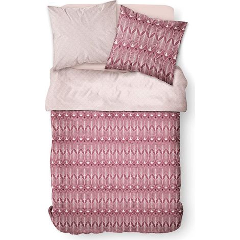 Housse de Couette réversible et taie d'oreiller 100% Coton Taille 220 x 240 cm (1/3)