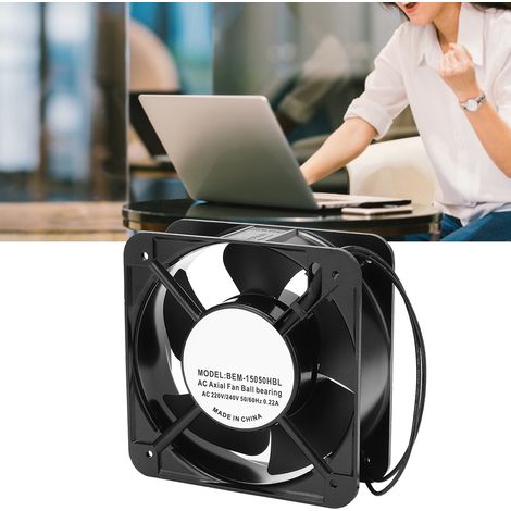 Ventilateur axial BERM 15050, ventilateur d'extraction silencieux et puissant, ventilateur de refroidissement pour armoires électriques industrielles, 220/240 V CA (1/5)