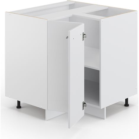 Mobile ad angolo cucina Fame-Line, Bianco lucido, 80.5 cm senza piano di lavoro, Vicco (1/5)