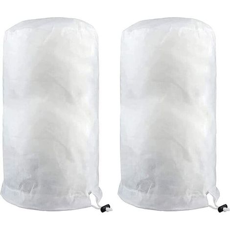 Voile d'hivernage,Lot de 2 housses de protection contre le gel pour plantes avec fermeture éclair 140 x 200 cm - Couverture chaude pour protéger les arbres fruitiers et les plantes Voile d'hivernage (1/5)