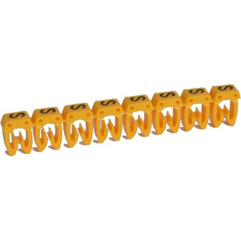 038318 Legrand - Boite De 300 Repères Cab 3 Pour Fils 0,5mm² à 1,5mm² - Marquage Lettre S (1/2)