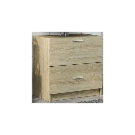 Armoire d'évier chêne sonoma 59x37x59 bois d'ingénierie