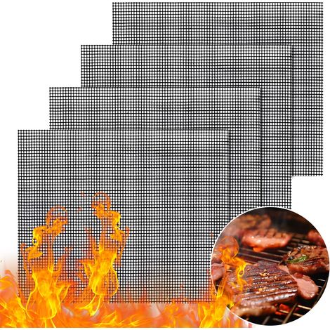 Grilles Barbecue Anti adhésives Réutilisables Four Cuisson Lot de 4 (1/5)