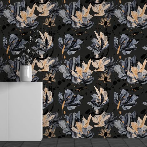 Papier peint panoramique - Motif Fleurs - 195 cm x 122 cm (1/3)