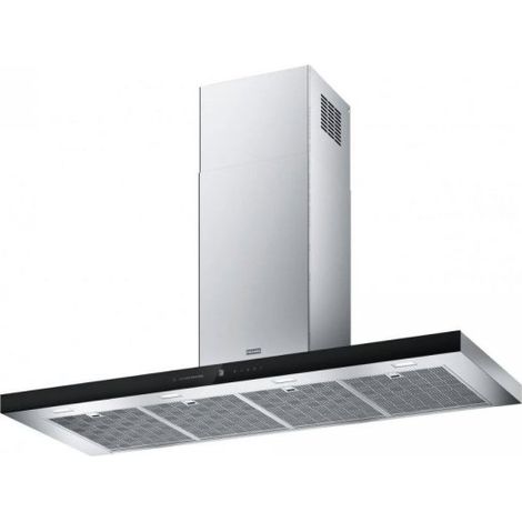 Cappa Franke da parete FTLN 120 cm inox e vetro nero classe A+