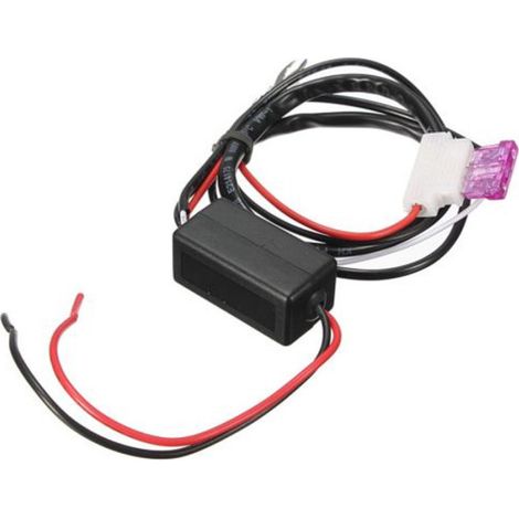 Relais automobile pour feux de jour à LED avec contrôle DRL et variateur ON/OFF - 12 V