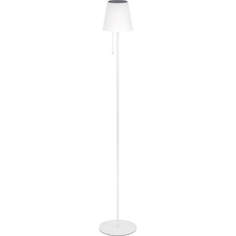 [NEUWERTIG] B-Ware Eglo Solar-Stehleuchte Scordiano-L LED Gartenlampe dimmbar IP44 weiß 13x120cm (1/2)