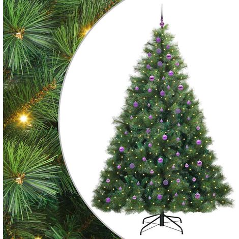 Albero di Natale artificiale con 300 LED Verde 240 cm PE e PVC vidaXL