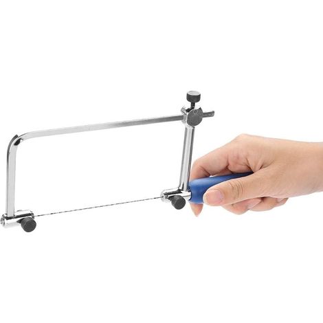 Jewelry Saw Spiral Blade Adjustable U Cutting Tool Jewelry Saw Frame 6 Spiral Blades Included ASB500 (1/5)