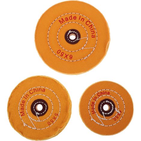 MAGICLULU Ensemble de 3 disques de polissage pour meuleuse – Disques de polissage en feutre avec alésage – Kit de pour la fabrication de bijoux et le travail des métaux – Meuleuse d'établi (1/4)