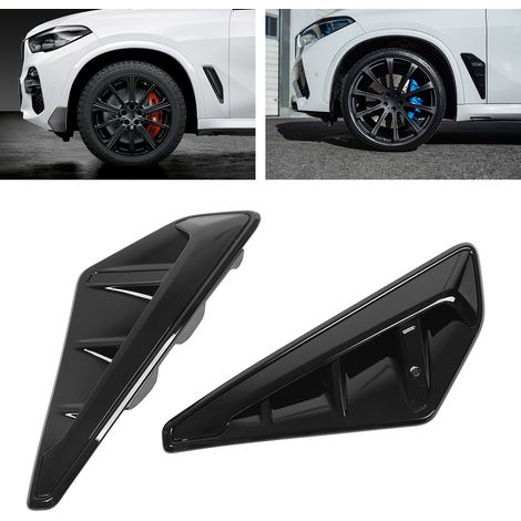 Modification auto 2019 : Aérations d'aile de remplacement style X5M pour BMW X5 G05, finition noir brillant (1/5)