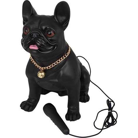 Enceinte Bluetooth Bulldog 5W avec microphone - Son puissant et design noir élégant (1/5)
