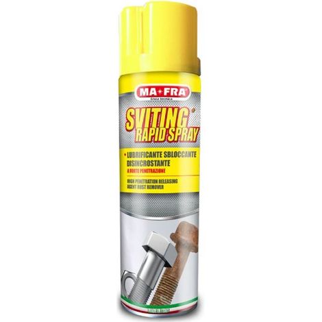 Mafra, Sviting CARapid Spray, Lubrificante Sbloccante, Disincrostante, Disossidante ad Alta Efficacia e Forte Penetrazione, Sblocca Viti e Bulloni, Non Aggredisce Le Parti Trattate, Formato da 200ml (1/2)