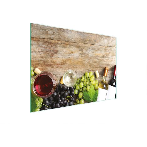 Glasschneidebrett 30x22 Holz