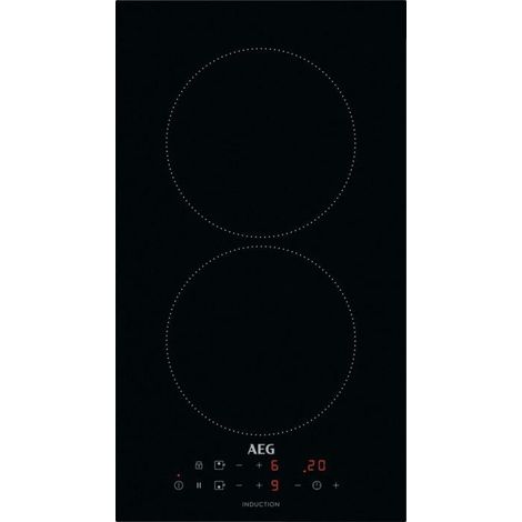 AEG Plaque à induction noire 30 cm compacte moderne