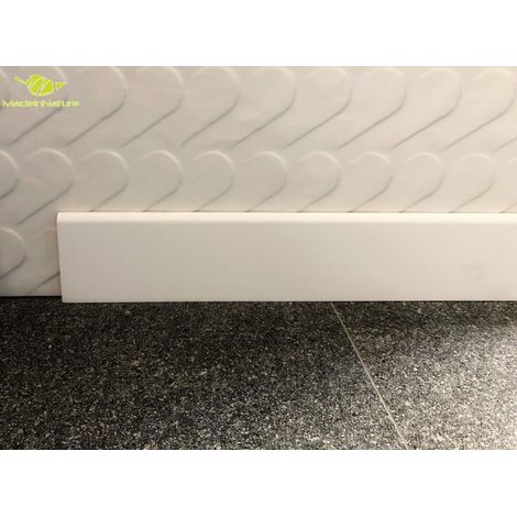 PLINTHE EN MÉDIUM PRÉPEINTE BLANCHE DE TRÈS GRANDE QUALITÉ – FABRICATION FRANCAISE - 150ML - 10cm - Carré. (1/4)