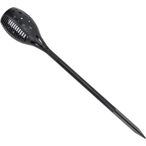 Lampe torche solaire décorative à 96 LED avec piquet de terre, étanche IP65, pour jardin et camping en extérieur (1/5)