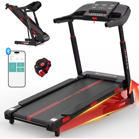 CITYSPORTS Professionelles Klappbares Laufband WP16S - 2200W Motor bis 15 km/h, 15-Stufen Elektrische Neigung, App & Fernbedienung, LCD-Display Heimtrainer (1/5)