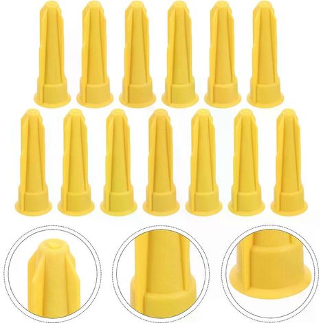24 bouchons de protection en plastique pour tubes de mastic, outils pour calfeutrage, embouts de calfeutrage pour fenêtres et portes, couvercles de tubes de mastic, bouchons d'étanchéité pour mastic - (1/5)