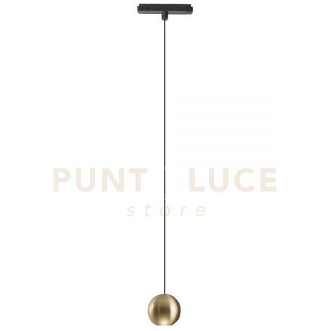 NARDO S - SOSPENSIONE PER BINARIO 48V INCASTRO MAGNETICO 3000K 410LM 8,5W ORO