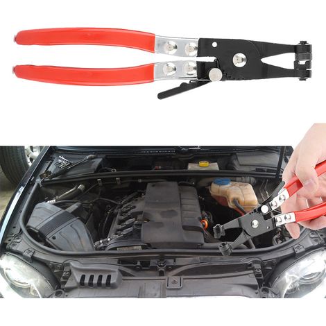 Flexible Schlauchschellenzange H-Form, gerade Nut, Kfz-Reparaturwerkzeugset, Schlauchschelle, hochbelastbarer Stahl, professioneller Einsatz (1/5)