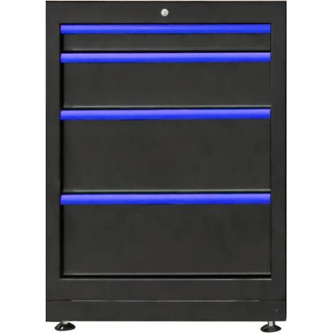 JBM 16627 Armadio con 4 cassetti per officina - Blu