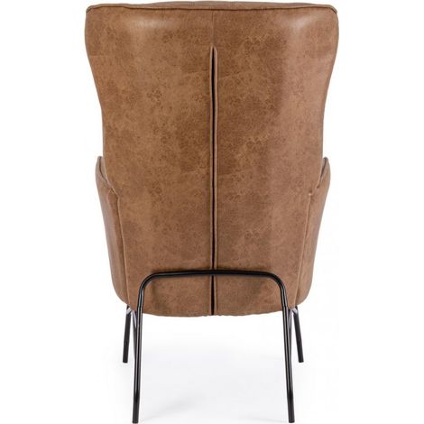 Poltrona Similpelle Marrone Moderna da Interno - SAVANNAH - Colore: Marrone (1/5)