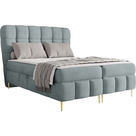 Cama continental Musica, Freya 210.30, Continental, Individuales, 120x200, Tapiz, Somieres, 144x208x122cm (1/5)