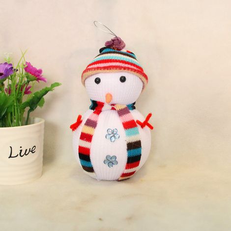 Décorations de Noël, petites poupées de Noël, bonhommes de neige de Noël, bonhommes de neige en mousse, grande taille (18 cm de haut)
