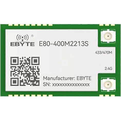 Module RF EBYTE LR1121 LoRa à spectre étalé double bande 433 MHz 2,4 GHz SMD TCXO E80-400M2213S SPI (1/5)