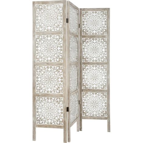 Atmosphera – Paravent en bois 120x169cm – Bois de paulownia et MDF – Protection contre les courants d'air – Facile d'entretien (1/4)