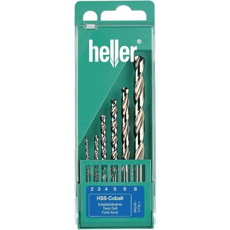 Heller Brocas 17735 D juego de 6 piezas acero HSS
