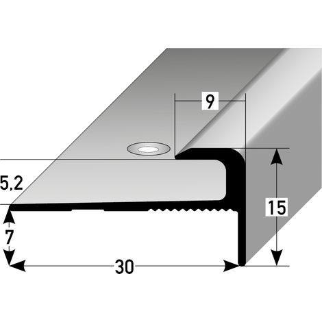 PROVISTON Einfassprofile 5 x 15 x 30 x 900 mm Abschlussprofil Anpassungsprofil Ausgleichsprofil Aluminium eloxiert Spezialemailliert Schwarz Gebohrt (1/3)