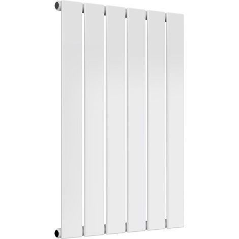 Reina Flat Single Designer Horizontal Radiator 600mm H x 440mm W White (1/10)