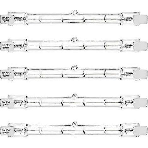 Linearer Halogenstrahler R7s 500 W, J118-Sockel, 500-W-Doppelend-Sicherheitslampe, 118 mm Länge (1/5)
