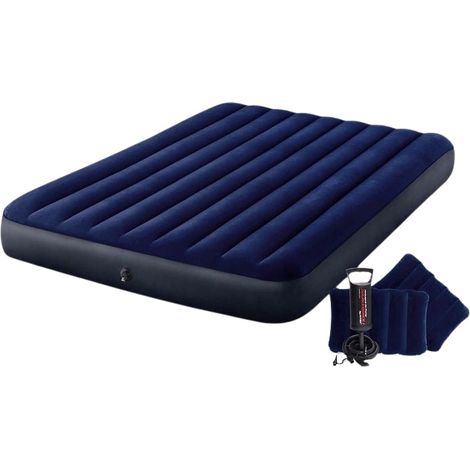 Colchón hinchable terciopelo 2 personas INTEX 64765