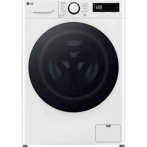 LG – Lave-linge frontal 13 kg – Essorage 1400 tr/min – Classe énergétique A – Moteur AI Direct Drive – 12 programmes dont vapeur anti-allergie
