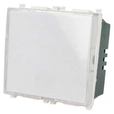 Pulsante Portanome 2M Moduli Campanello Bianco Compatibile con Vimar Plana