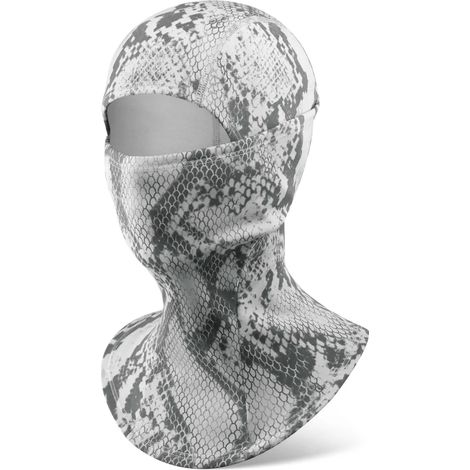 Cagoule thermosensible ROCKBROS, coupe-vent, idéale pour le vélo, le ski et les activités hivernales en extérieur. Motif serpent gris. (1/5)