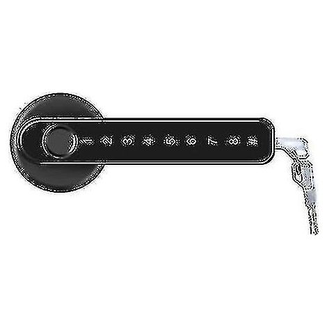 Serrure de porte biométrique à empreinte digitale, serrure électronique intelligente de sécurité, poignée de porte biométrique (1/5)