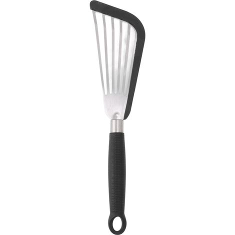 à poisson en silicone spatule à fente en acier inoxydable (1/5)
