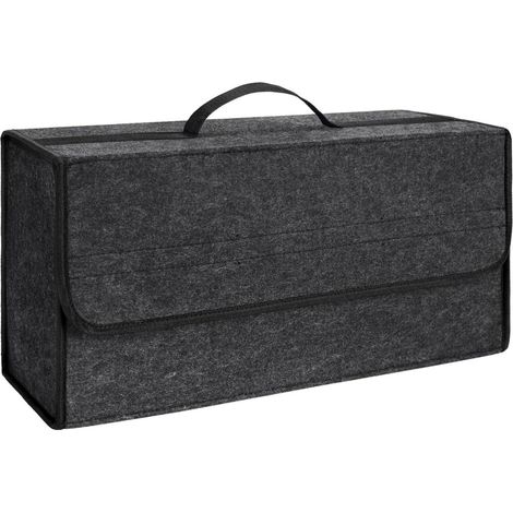 Sacoche de coffre pliable 20L avec couvercle, antidérapante, organisateur pour voiture