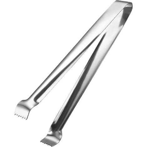 Pinces à glaçons en acier inoxydable, glaçons épais pour sucre, pour aliments, desserts et grillades (1/4)