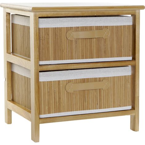 Commode en bambou naturel élégance et simplicité - Naturel bois clair et beige (1/4)