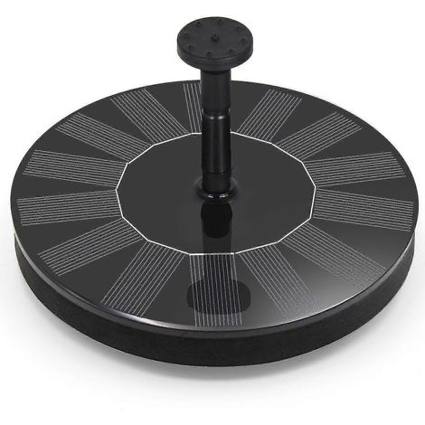Pompe solaire pour fontaine, fontaine solaire pour bain d'oiseaux, kit de pompe solaire flottante de 1,4 W, convient aux bassins pour bains d'oiseaux, étangs, jardins, piscines, aquariums, etc. (1/3)
