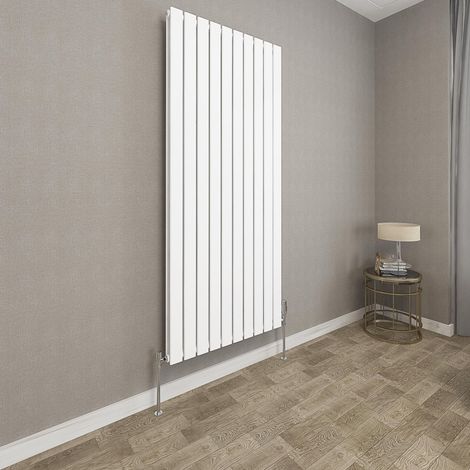 1600x680mm White Double Flat Panel Radiator Vertical Modern Central Heating Radiators