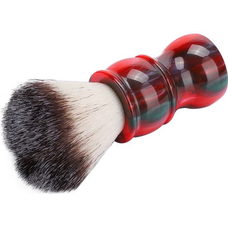 Brosse à barbe homme professionnelle, nettoyage visage et poils, pinceau rasage barber, maison salon, brosse douce exfoliante, soin duvet masculin (1/5)